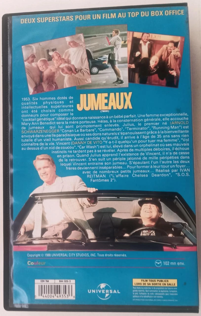 Gemelos – Arnold Schwarzenegger & Danny DeVito – VHS – photo 4